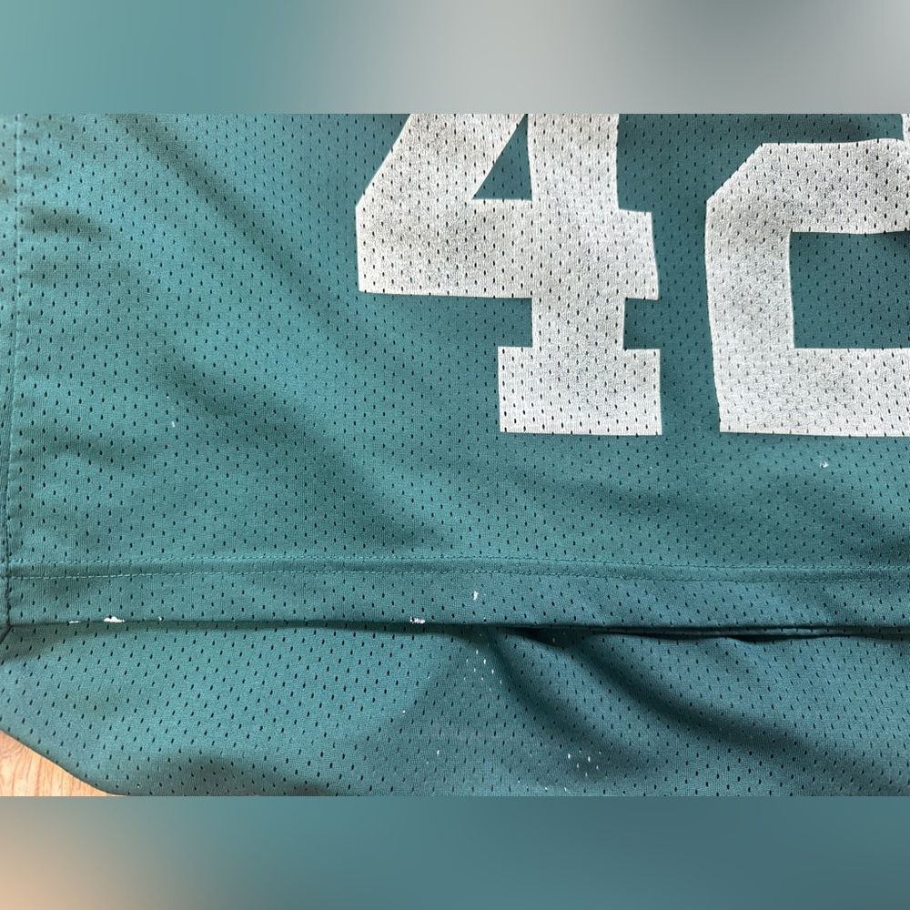 Hollister Kingston 42 Boxy Crop Mesh Football Jersey Green XS - Picture 6 of 6
